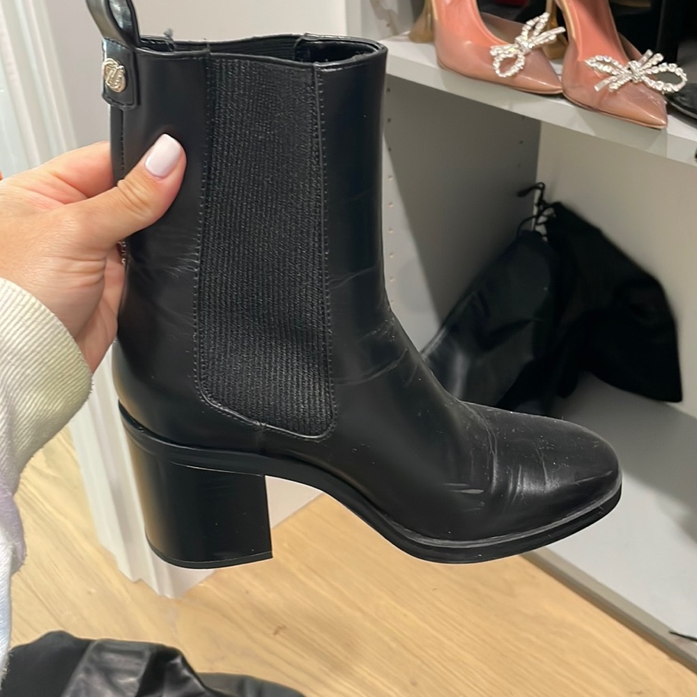 Zara black booties
